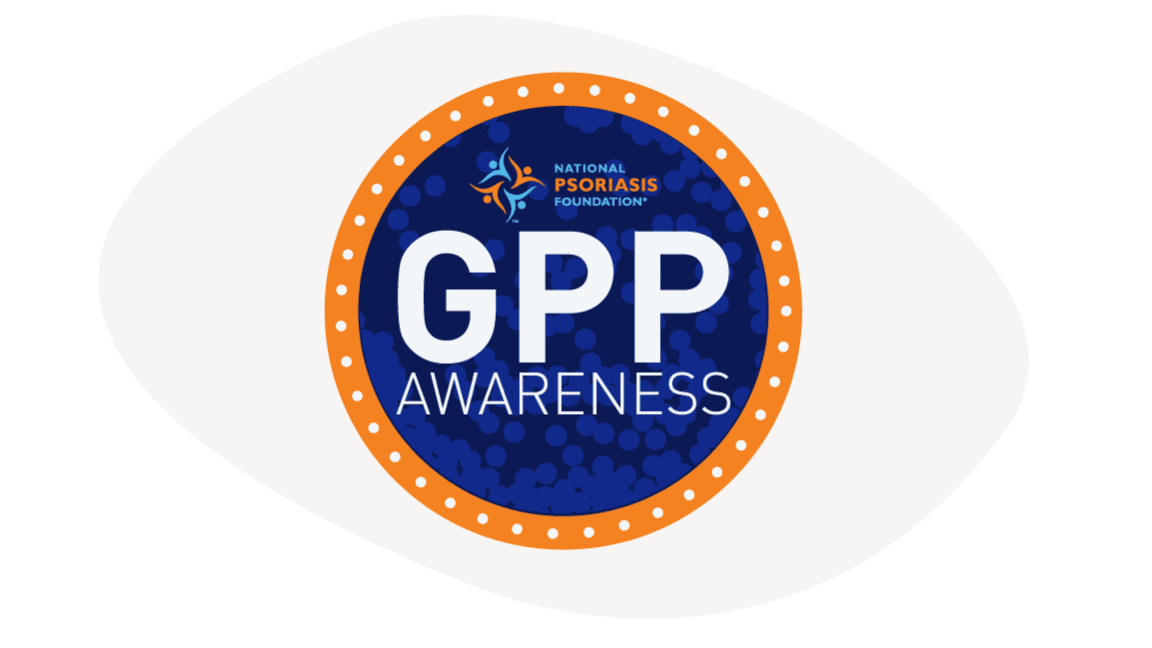 GPP Awareness badge from the National Psoriasis Foundation