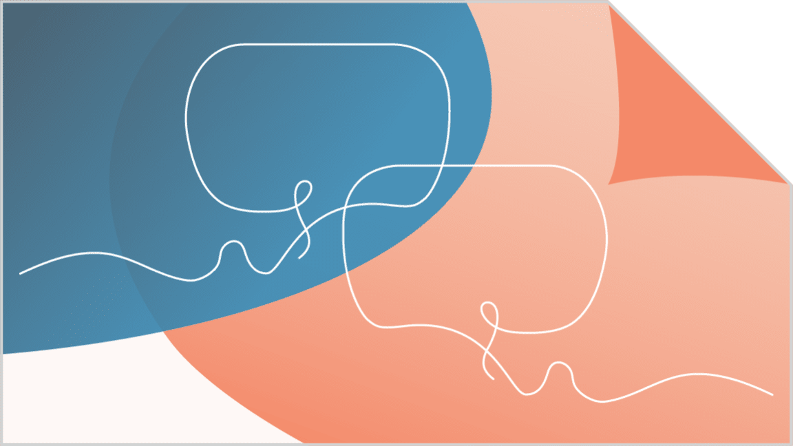 Illustration of two speech bubbles