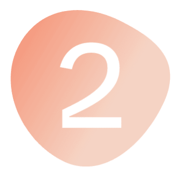 Peach-colored rounded icon with the number 2 in white