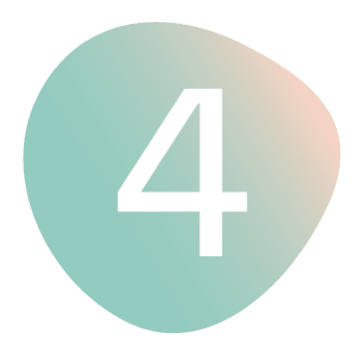 Green rounded icon with the number 4 in white