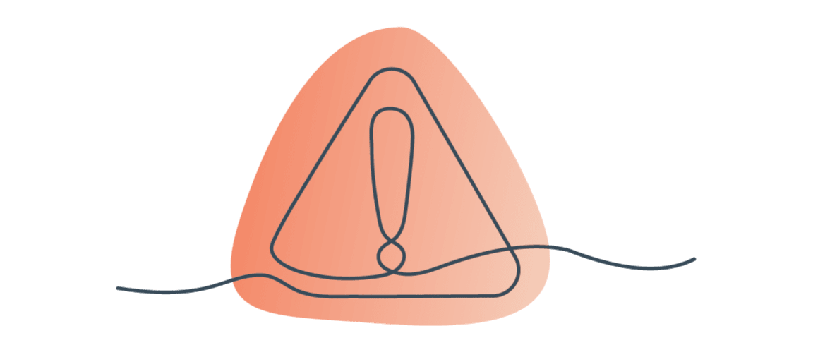 Warning symbol emphasizing importance of ongoing care for GPP