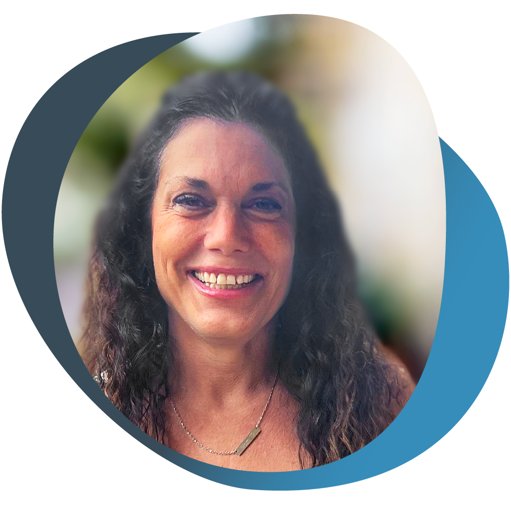 Janene, living with GPP, smiling